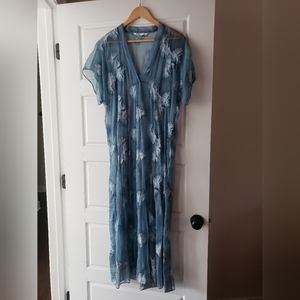 Zara Kaftan Cover-up in French Blue size M